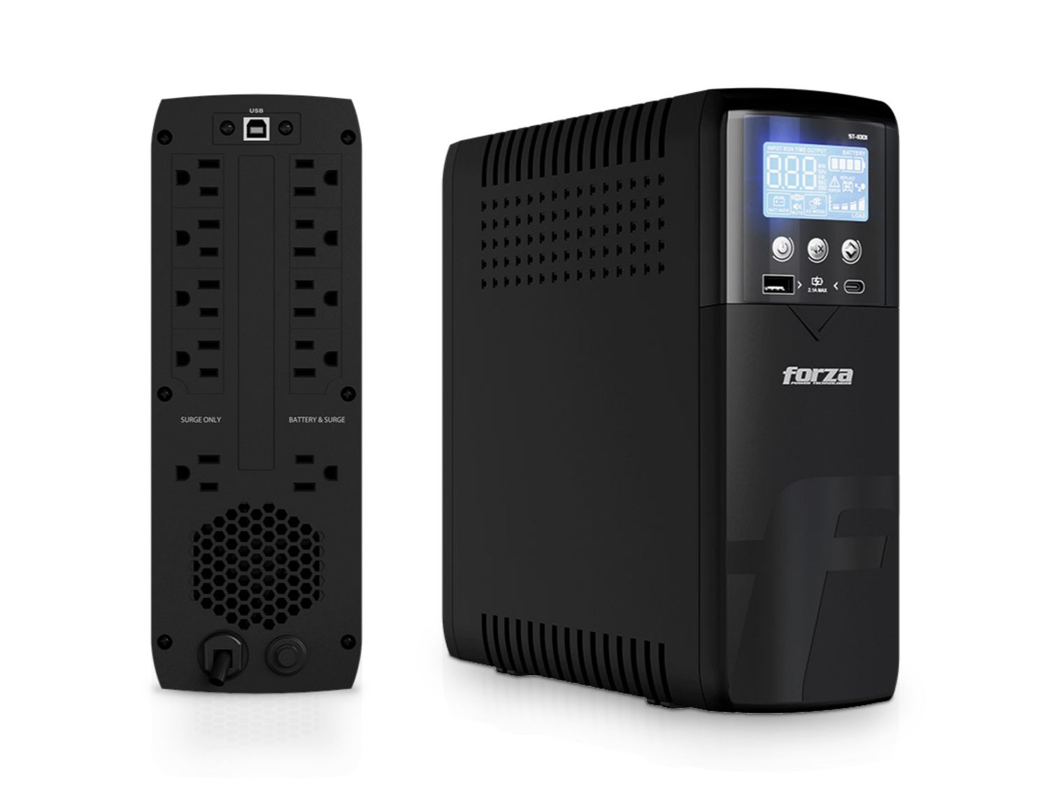 FORZA | ST-1501 1500VA/900W Slim Tower Smart UPS