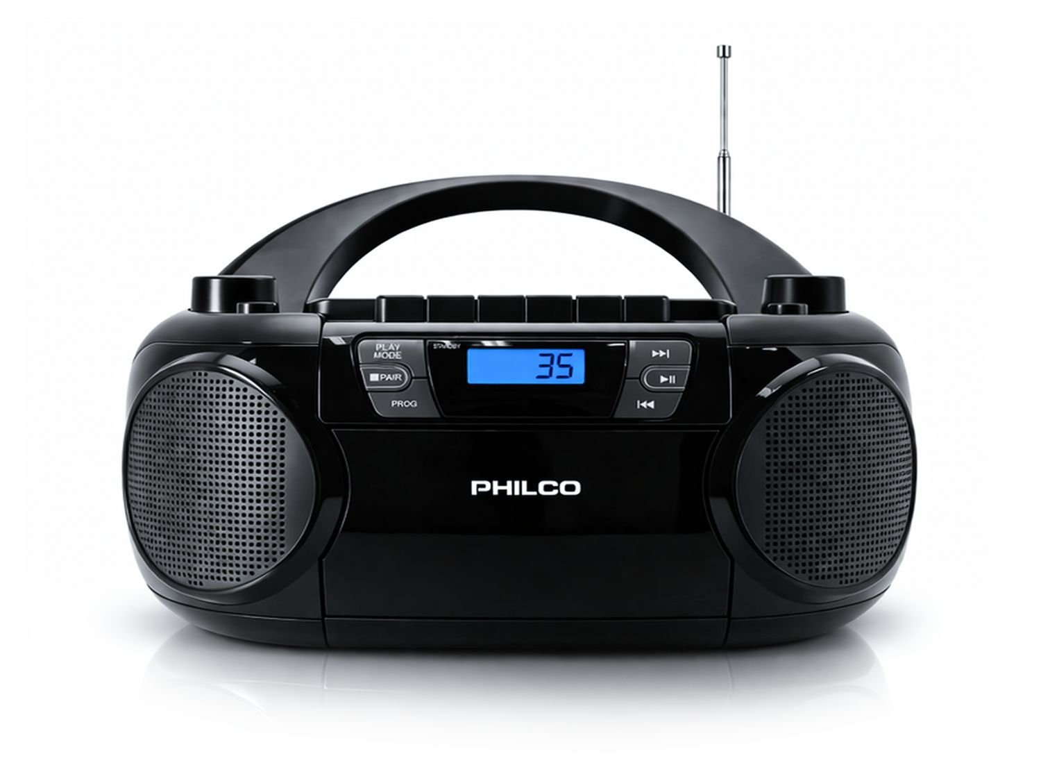 Philco | PJC7000BT Portable Boombox with Cassette/CD/AM/FM/USB and Bluetooth
