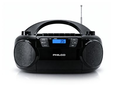 Philco | PJC7000BT Portable Boombox with Cassette/CD/AM/FM/USB and Bluetooth