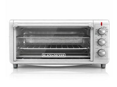 Black &amp; Decker | Extra Wide Crisp 'N Bake Air Fry Toaster Oven  TO3265XSS-LA