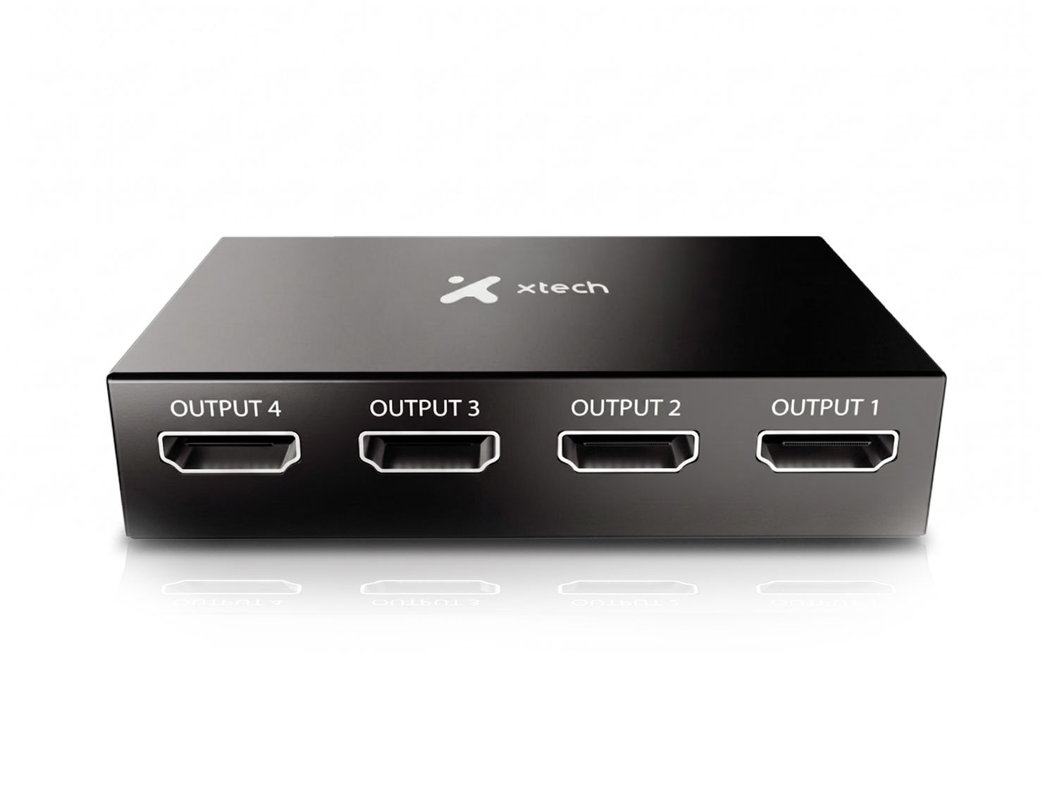 Xtech | 4-Port HDMI Splitter witch Power XHA-420