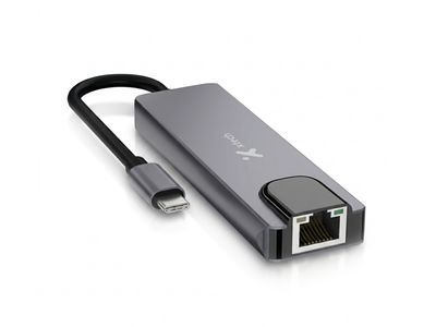 Xtech | 5-In-1 USB-C Multiport Hub HDMI, Ethernet, 2xUSB 3.0 &amp; PD 100W XTC-572