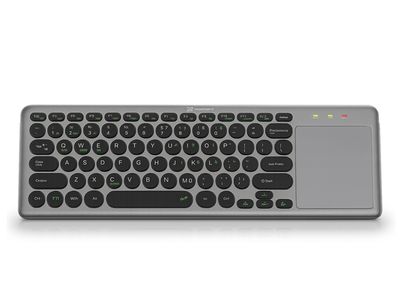 Klipxtreme | KeyGlider Dual Connection Wireless Keyboard with Touchpad, Bluetooth Compatible and 2.4Ghz