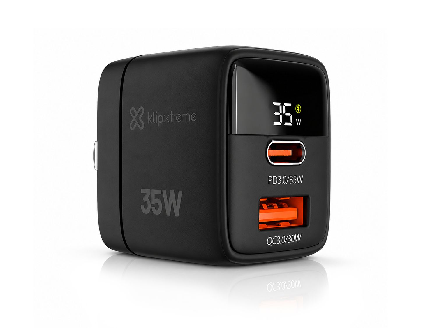 Klipxtreme | PowerWall 35 2-port  GaN Wall Charger 35W KMC-250