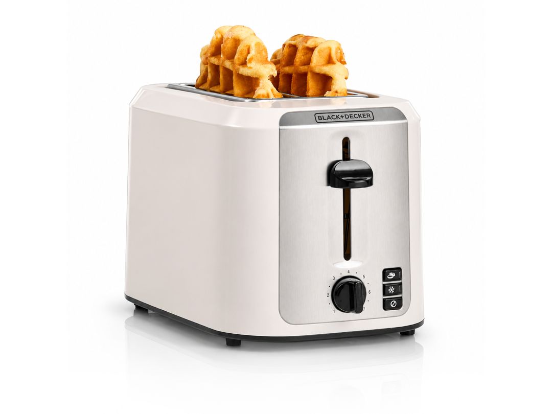 Black &amp; Decker | TR7827W 2 Slice Toaster with Extra Wide Slots, White