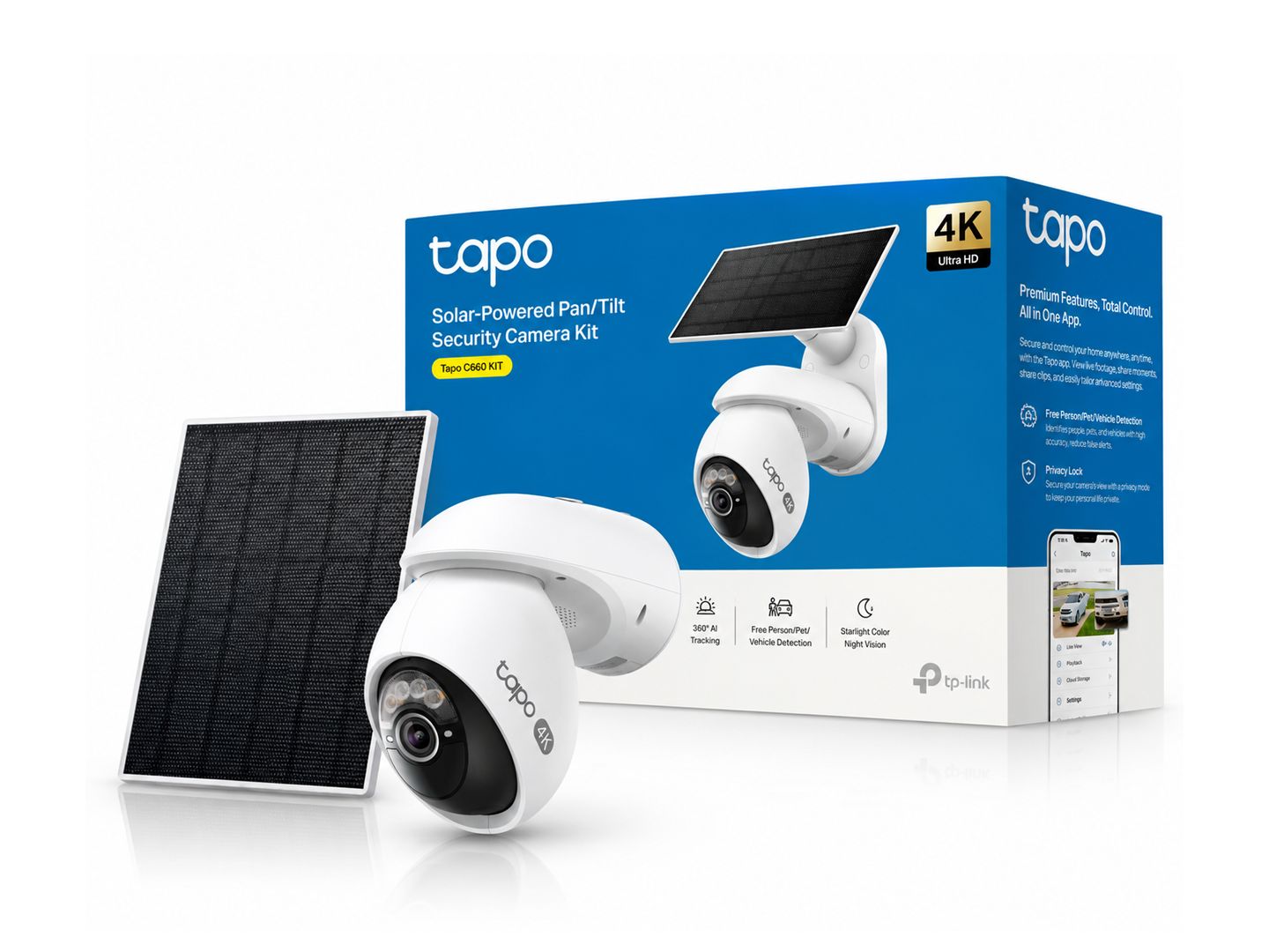 TP-LINK | TAPO C660 Kit Solar Powered Pan/Tilt  Security Smart Camera Kit
