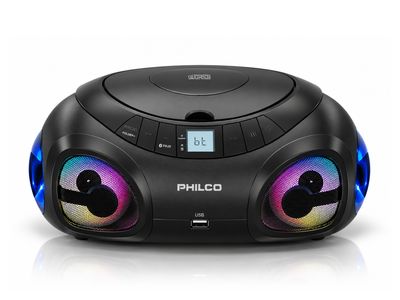 PHILCO | PBB3010-BK Portable Boombox with CD/AM/FM/USB and Bluetooth
