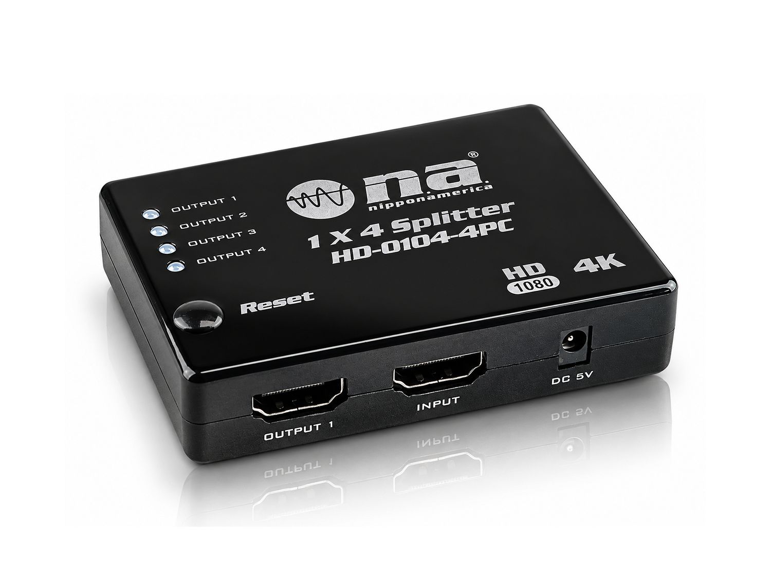 NIPPON AMERICA | HD-0101-4PC HDMI 4-Way Splitter