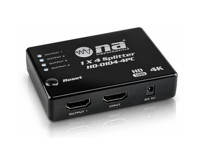 NIPPON AMERICA | HD-0101-4PC HDMI 4-Way Splitter