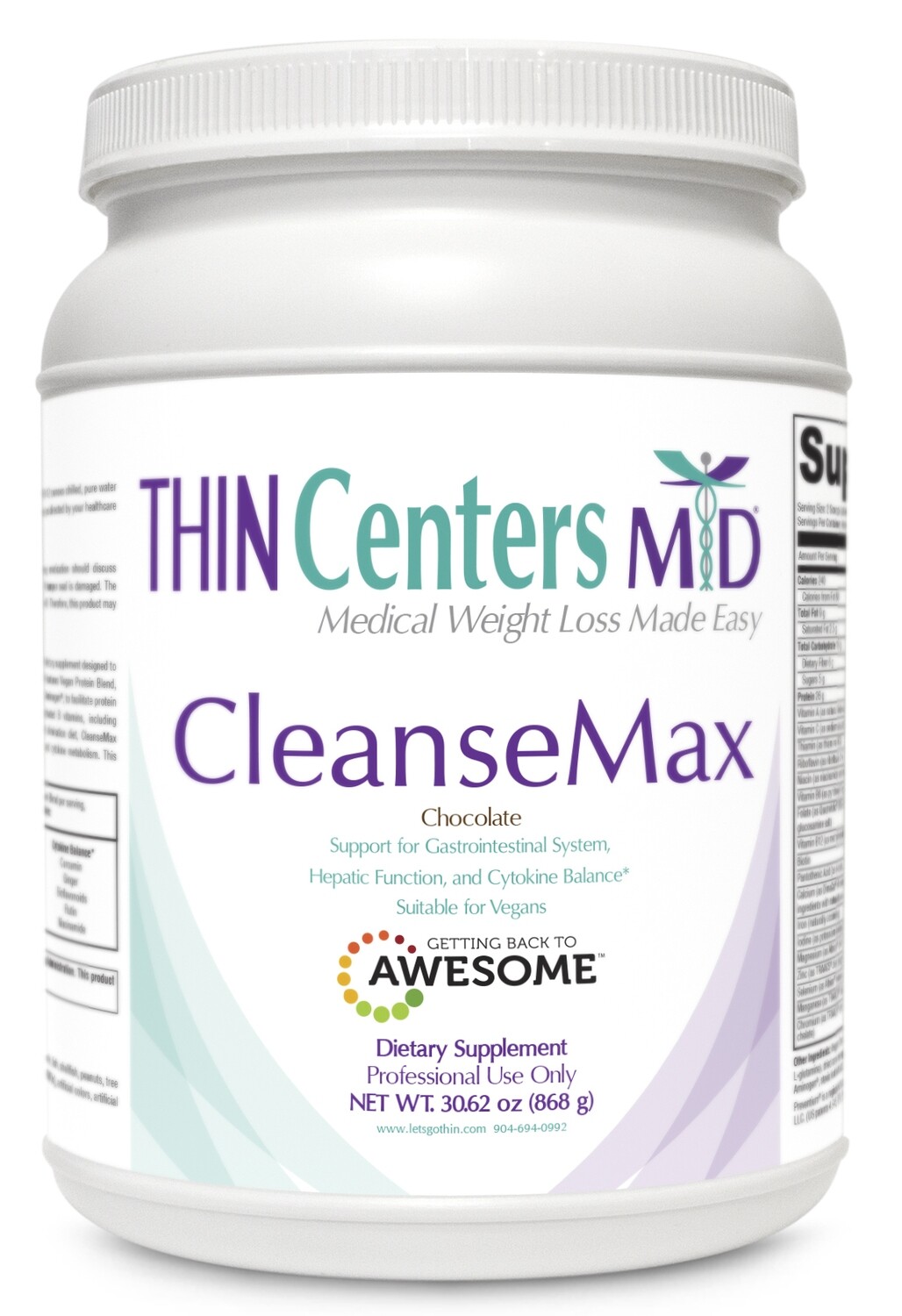 CLEANSEMAX - Chocolate Stevia/Sugar free