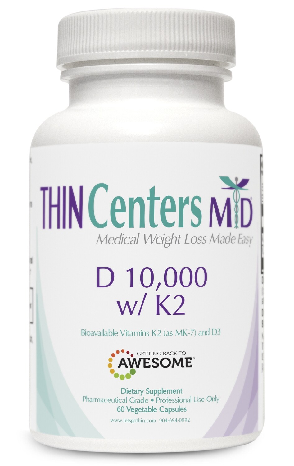 D 10,000 w/ K2 (K2-D3) 60ct