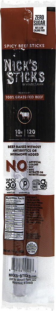 Nicks Spicy Beef Sticks