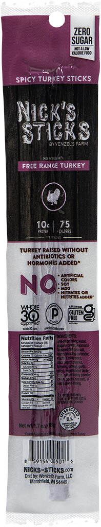 Nicks Spicy Turkey Sticks
