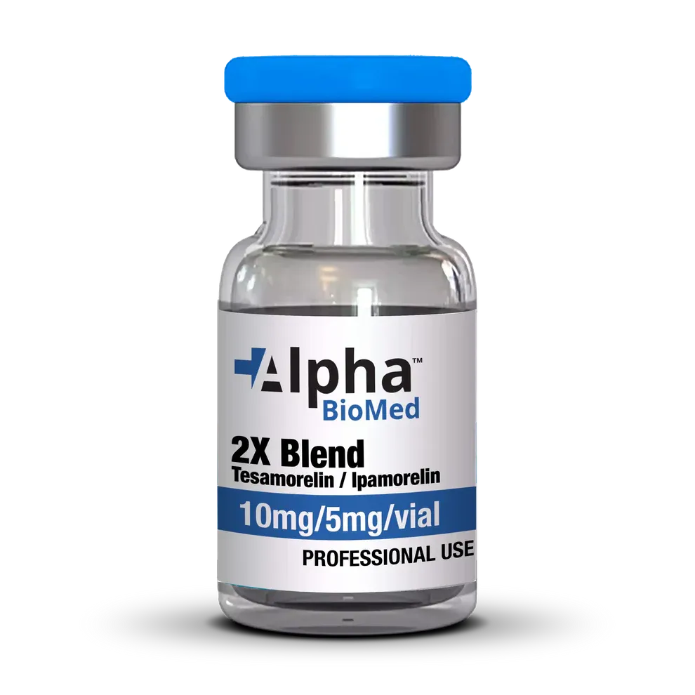Alpha 2X Blend Tesamorelin (10mg) / Ipamorelin (5mg)
