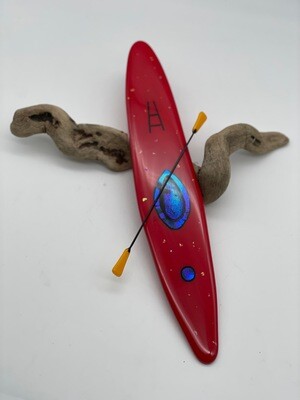 Red Kayak with Dicro Accents