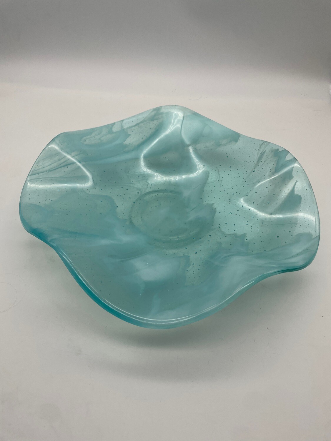 Fluted Turquoise Bowl