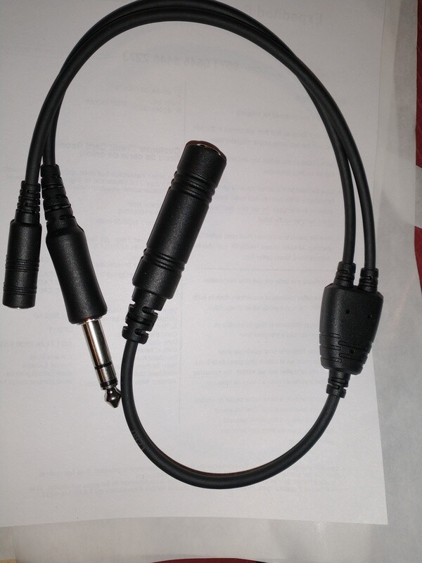 Headset inline 3.5mm audio adapter