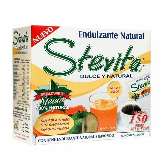 Endulzante en Polvo Stevita Caja 150 Unid