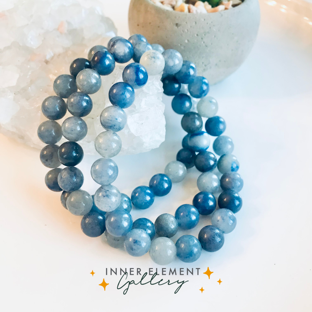 Blue Aventurine Beaded Bracelet