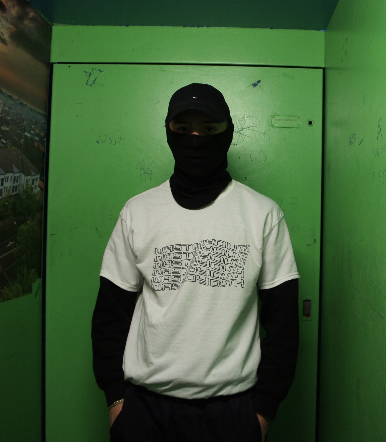 Wastedyouth Block Tee White