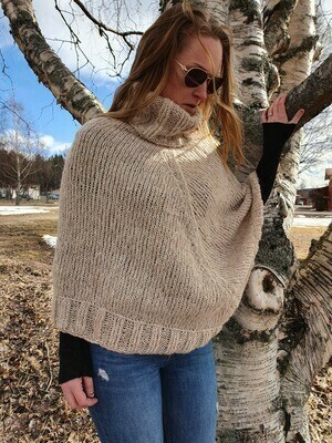 Alpaca Poncho Natural