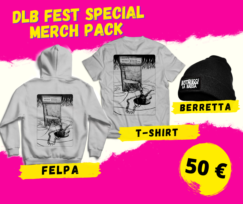 DLB FEST SPECIAL MERCH PACK // FELPA + T- SHIRT + BERRETTA.