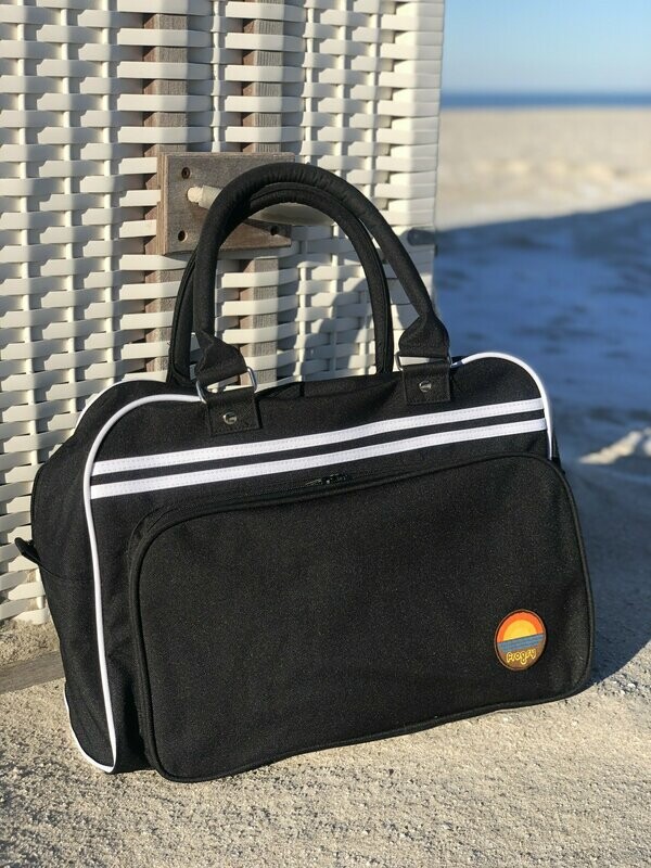 Retro Bowling Bag, schwarz