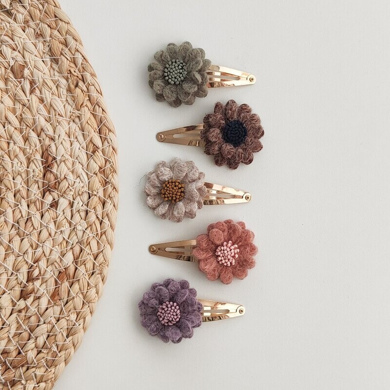 Wool flower - per stuk