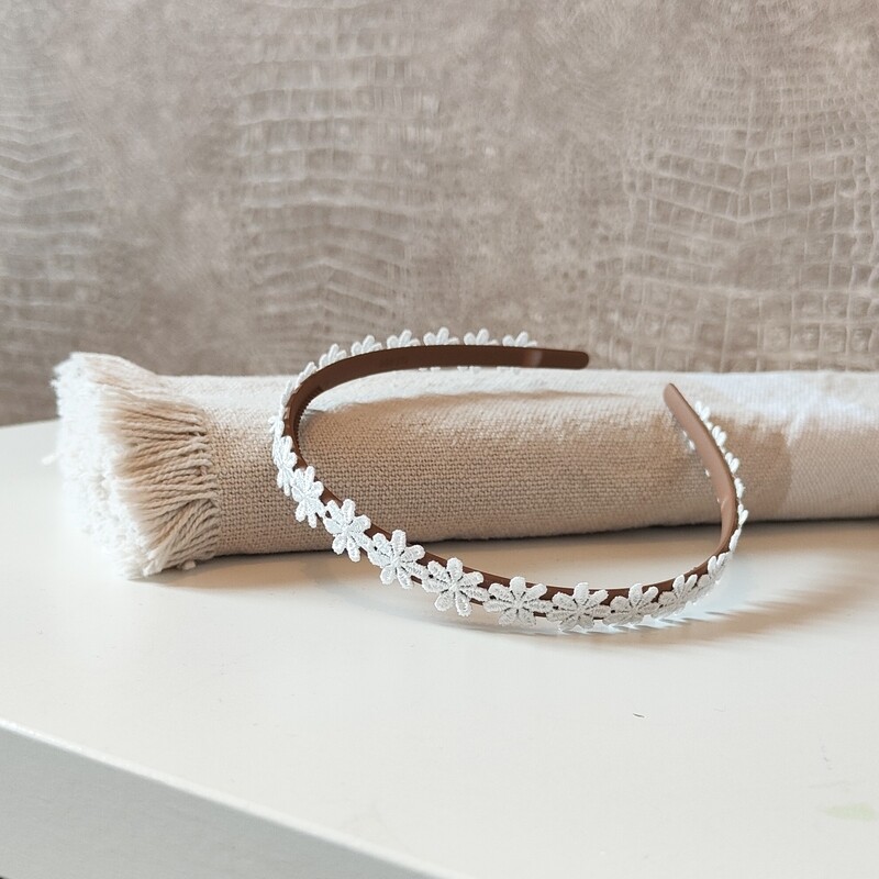 Diadeem - Julie wit