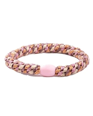 Elastiek/armband - Peach Blossom Glittermix