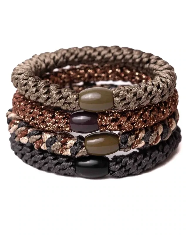 Elastiek/armband - set Khaki Love