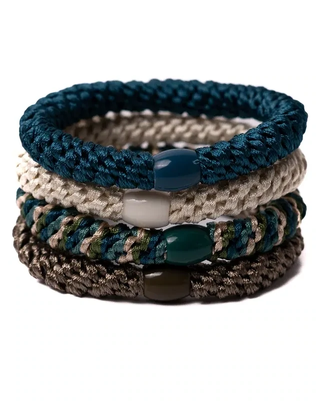 Elastiek/armband - set Petrolgreen Adventure