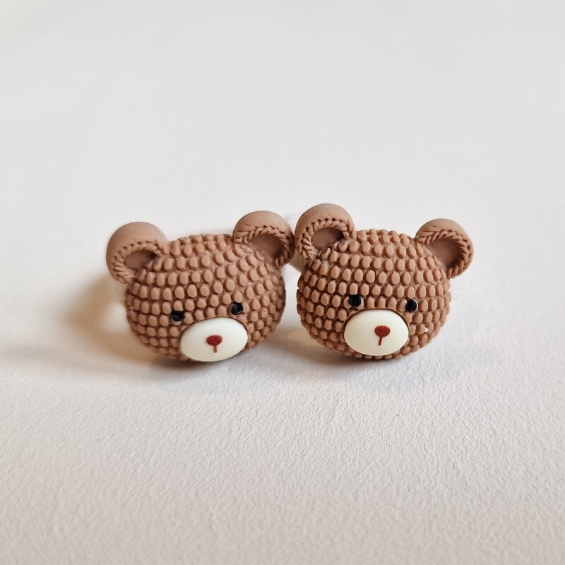 Haarelastiekjes teddy - set a 2 stuks