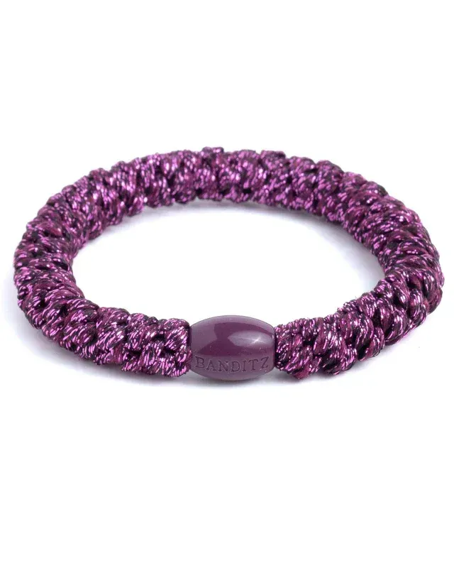 Elastiek/armband - Purple Fairy Dust Glitter