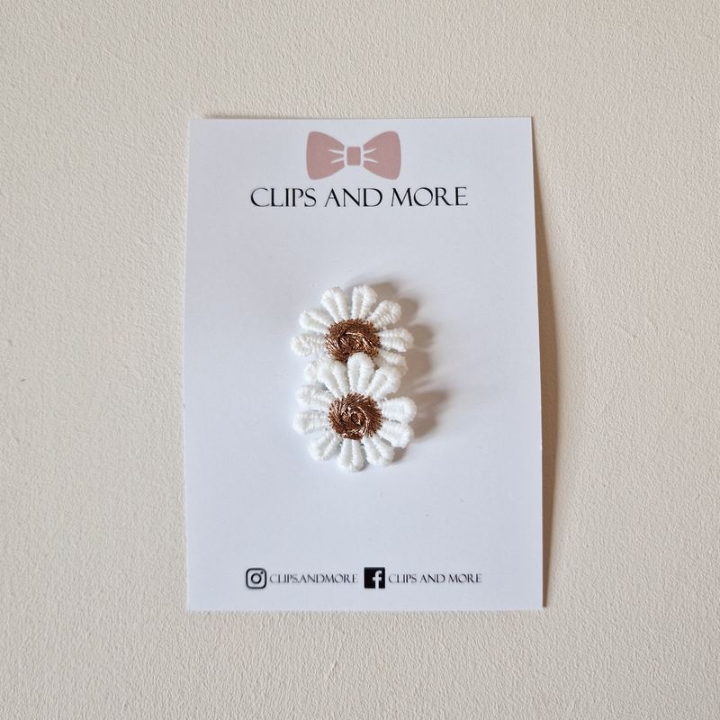Antislip clip Daisy bronze - per stuk