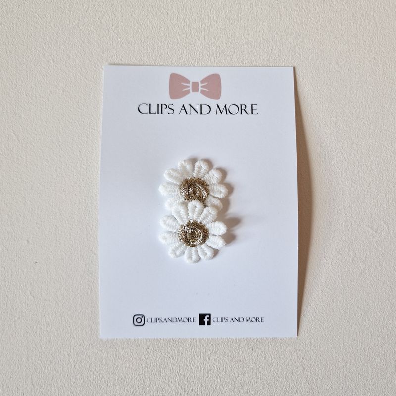 Antislip clip Daisy gold - per stuk