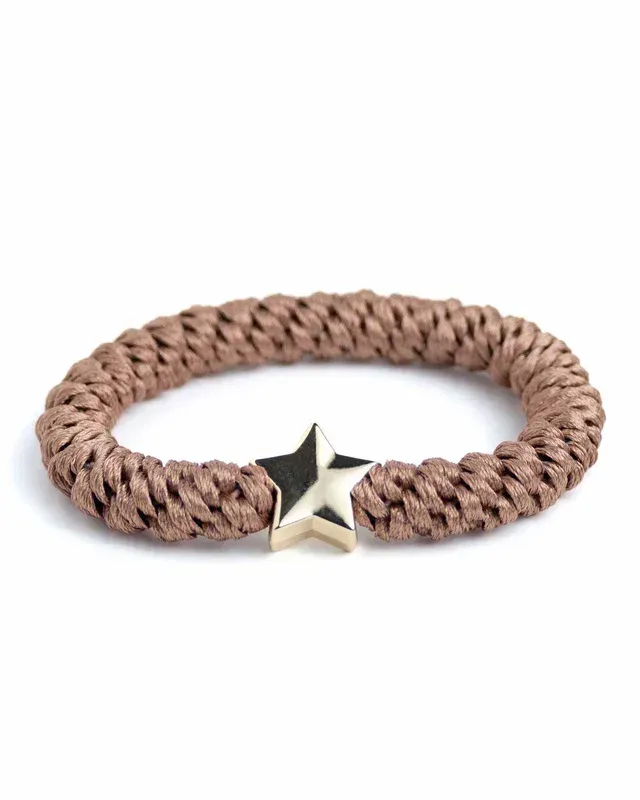 Elastiek/armband - Charmz Star Nougat (Gold)