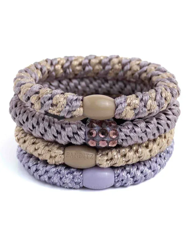 Elastiek/armband - set Pearl Stras