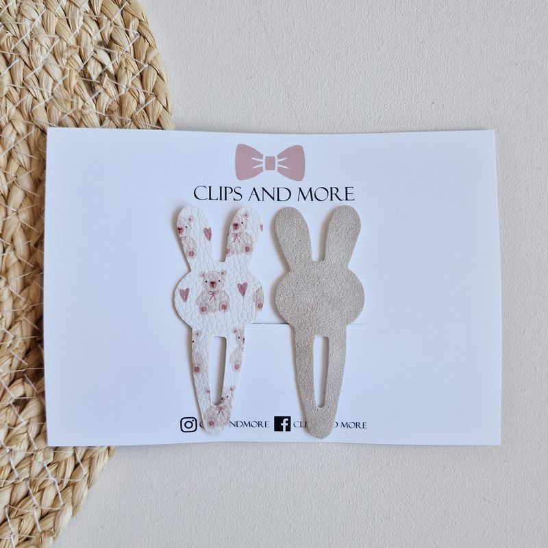 Bunny klikklak - set 2 stuks bear