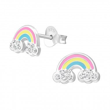 Oorbellen regenboog - 925 sterling zilver