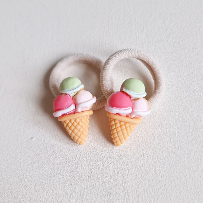 Haarelastiekjes ijsjes - set a 2 stuks