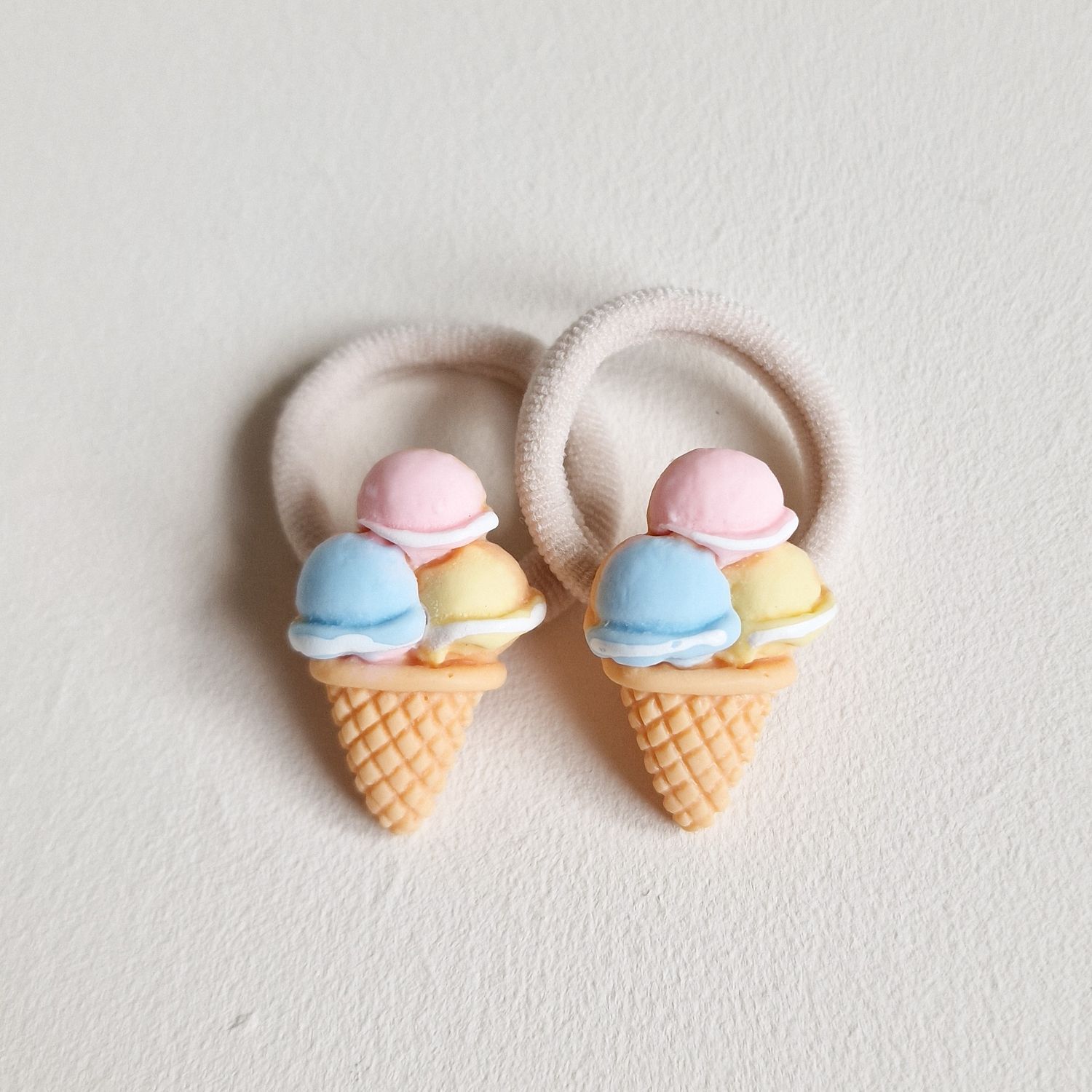 Haarelastiekjes ijsjes 2 - set a 2 stuks