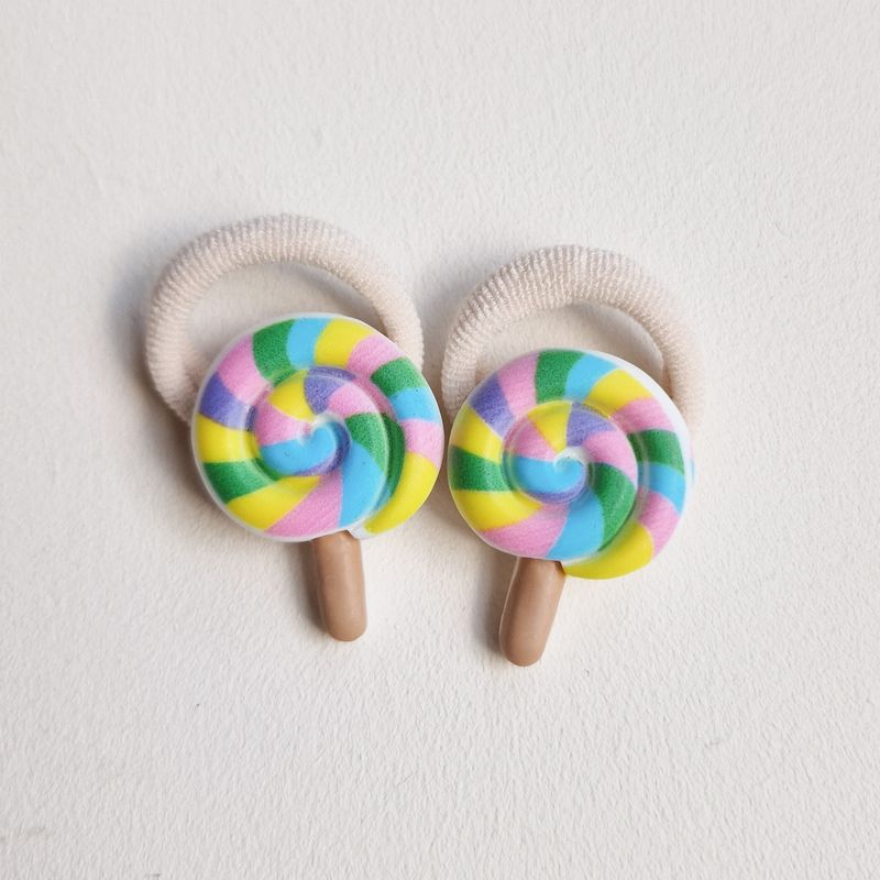 Haarelastiekjes lollipop - set a 2 stuks