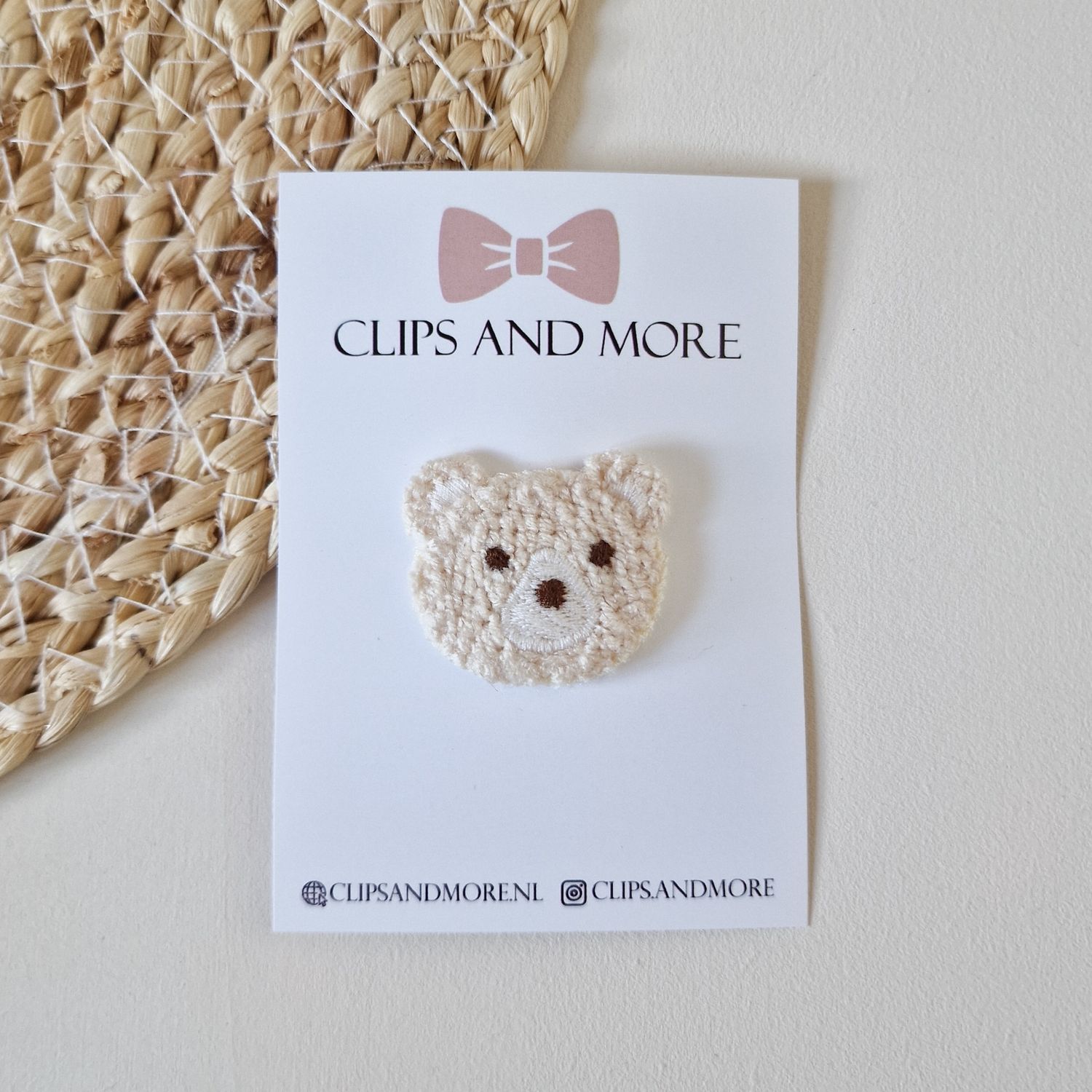Antislip clip bear - cream Antislip clip bear - cream