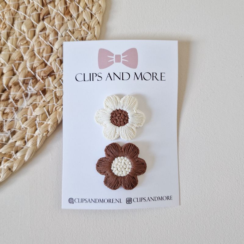 Antislip clip flower Ella - setje 2 stuks