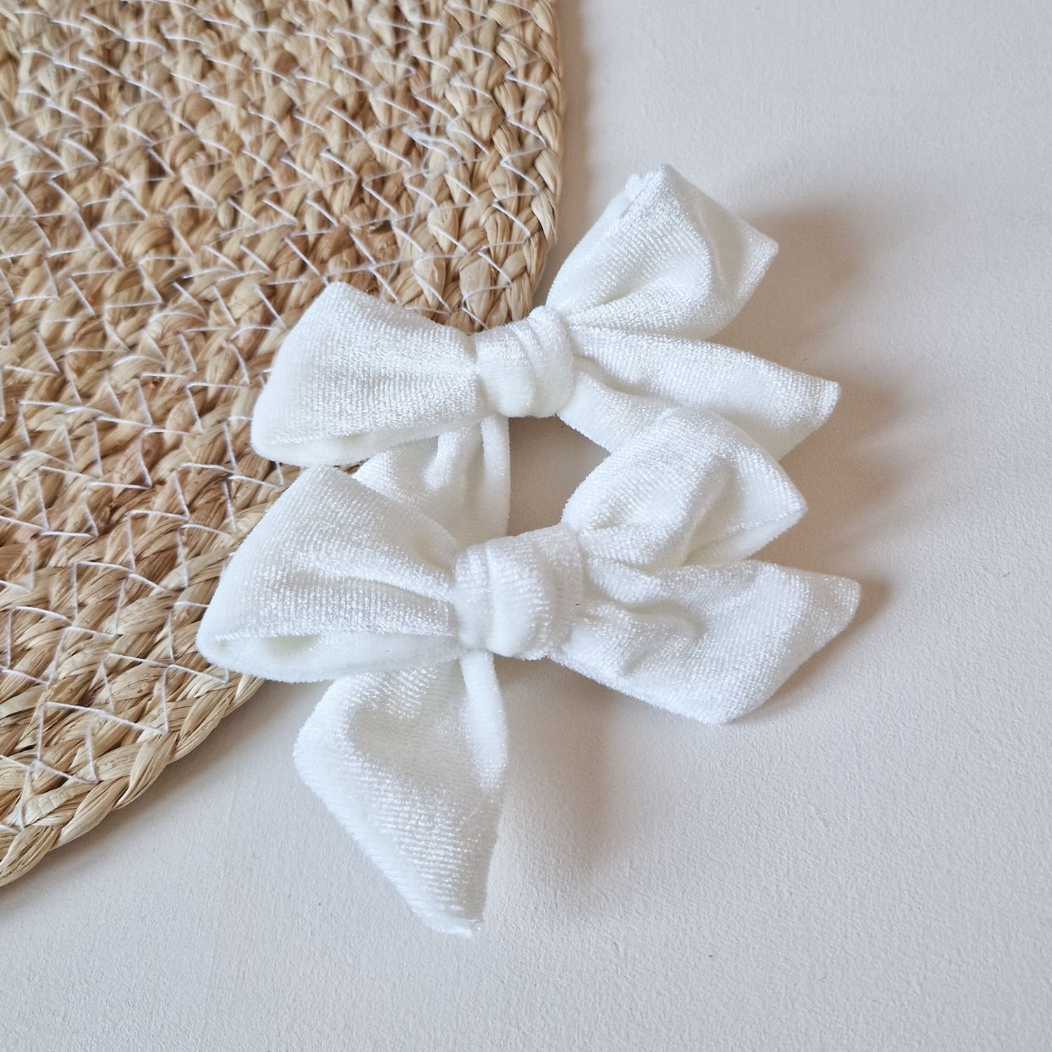 Strik Velvet setje 2 stuks - wit