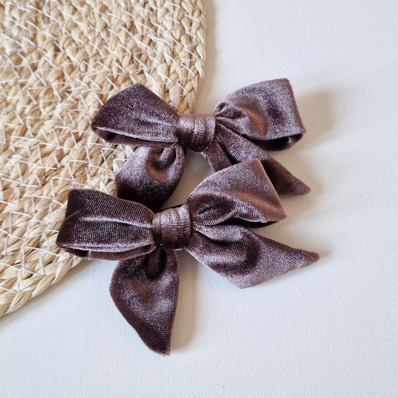 Strik Velvet setje 2 stuks - bruin