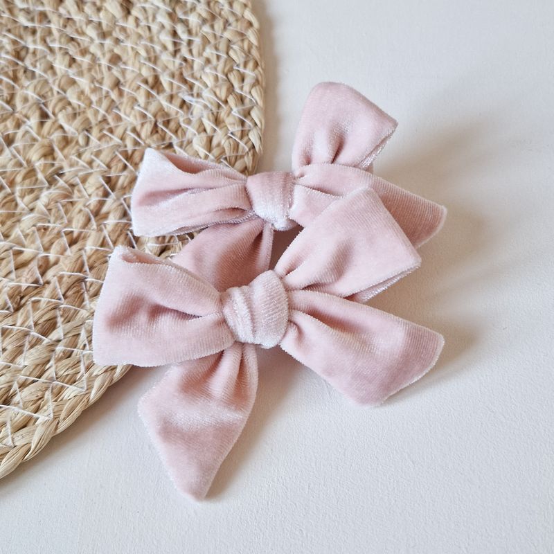 Strik Velvet setje 2 stuks - roze