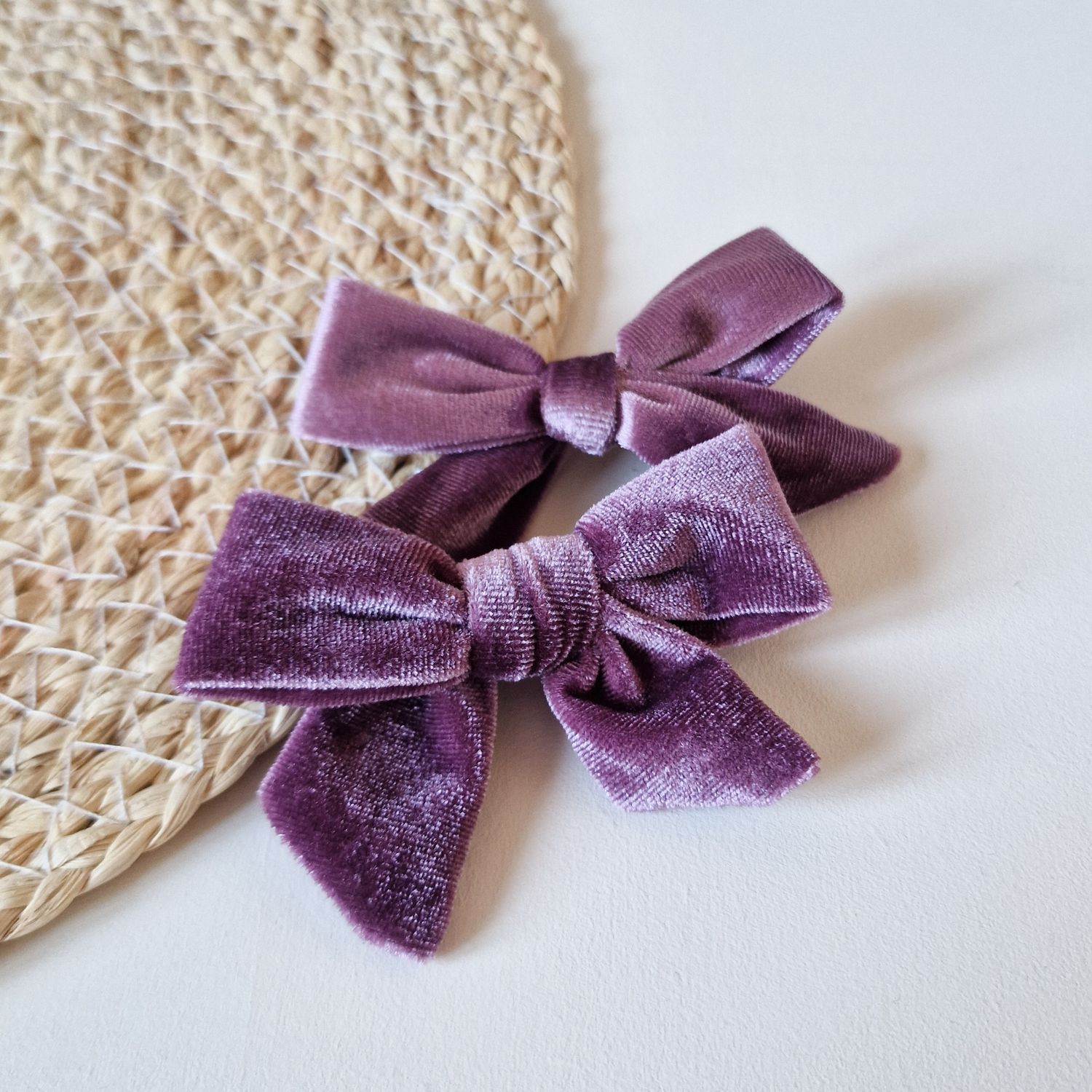 Strik Velvet setje 2 stuks - paars