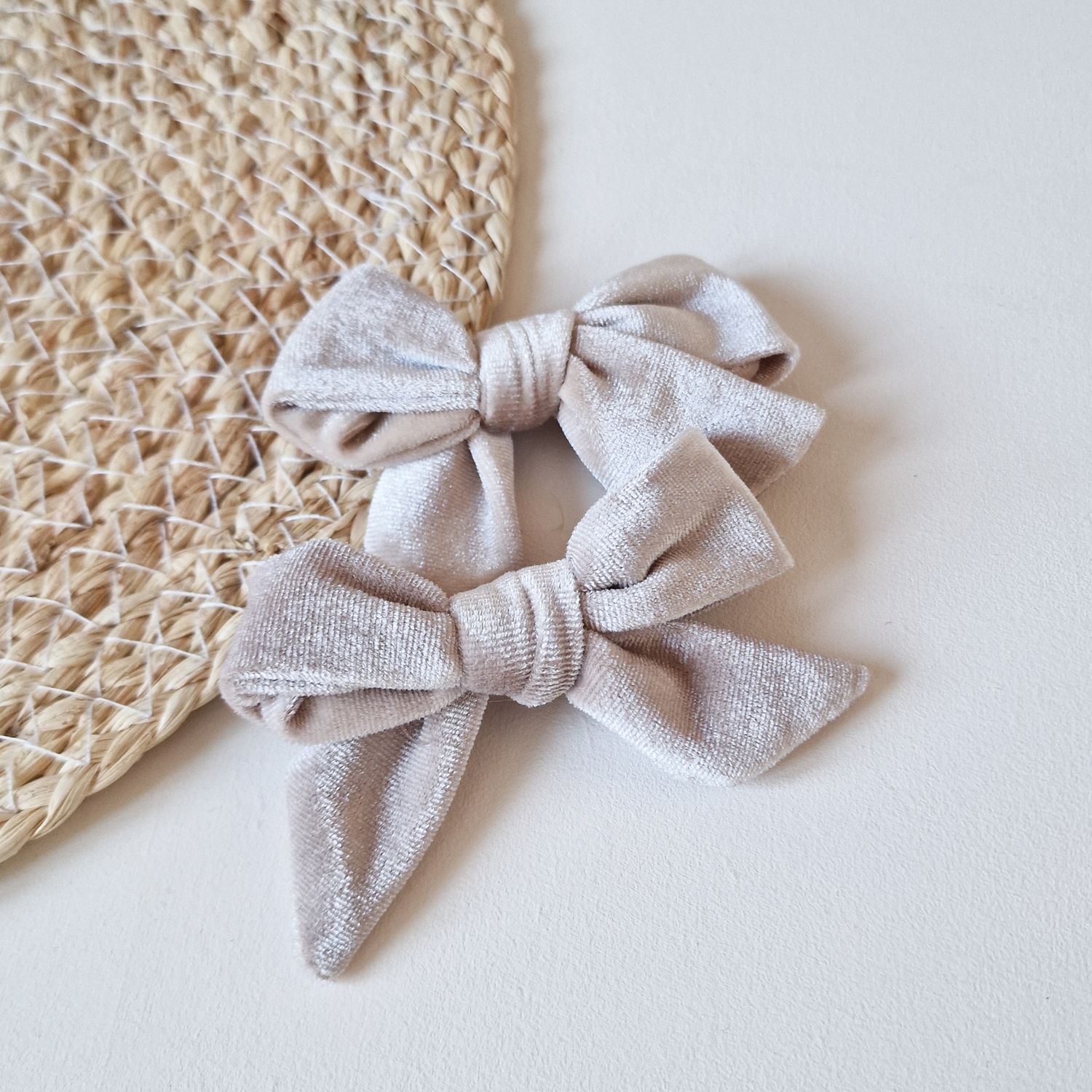 Strik Velvet setje 2 stuks - beige